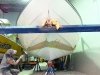 18 foot Stingray during hull epoxy coating