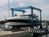 Sunseeker in Marine 70t lift for hard stand work