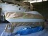 205 Bayliner masked ready for Blue area spraying