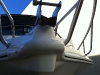 Another angle of the nose of the boat repaired
