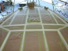 60 foot Vitech Yacht Forward deck during masking 60 foot Vitech Yacht Forward deck during masking