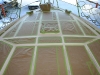 60 foot Vitech Yacht Forward deck during masking